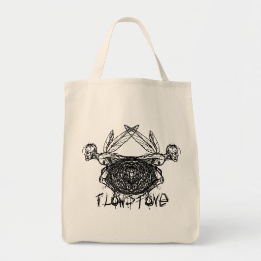 Tote Bag Logo des Pixies de Flowstone Graphics (Devant)