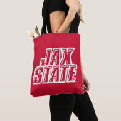 Tote Bag Logo d'état de Jacksonville State University JAX S (De près)