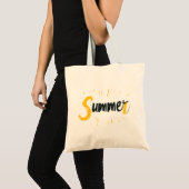 Tote Bag Logo d'été - Conception de texte d'été (Devant (produit))