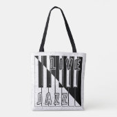 Tote Bag Logo d'illusion de jazz en direct (Dos)