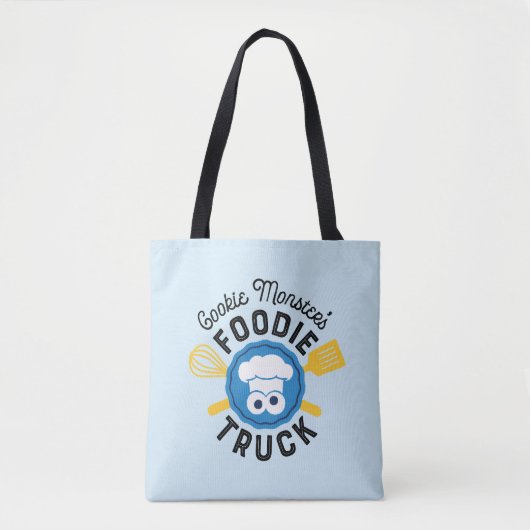 Tote Bag Logo du camion fourré de Cookie Monster (Devant)