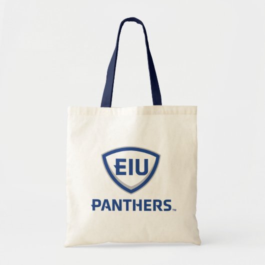 Tote Bag Logo Eastern Illinois Panthers Shield & Wordmark (Devant)