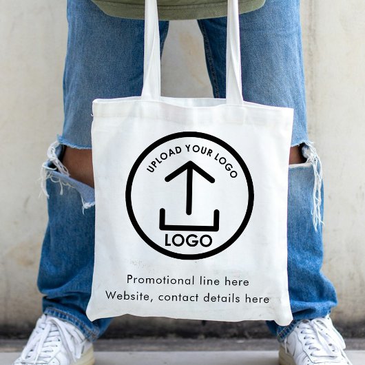 Tote Bag Logo et texte d'entreprise professionnelle moderne