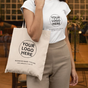Tote Bag Logo et texte personnalisés