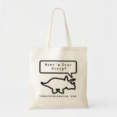 Tote Bag Logo fourre-tout de Writersaurus (Devant)
