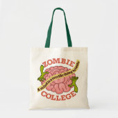 Tote Bag Logo Funny Zombie College (Devant)
