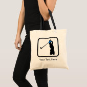Tote Bag Logo Golfer personnalisable (Devant (produit))