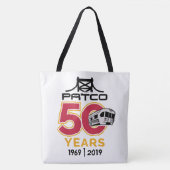 Tote Bag Logo grand logo du PATCO 50e anniversaire (Devant)
