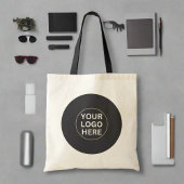 Tote Bag Logo gris l Professional Corporate Swag Circle