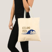 Tote Bag Logo Islande avec queue de baleine pour client (Devant (produit))