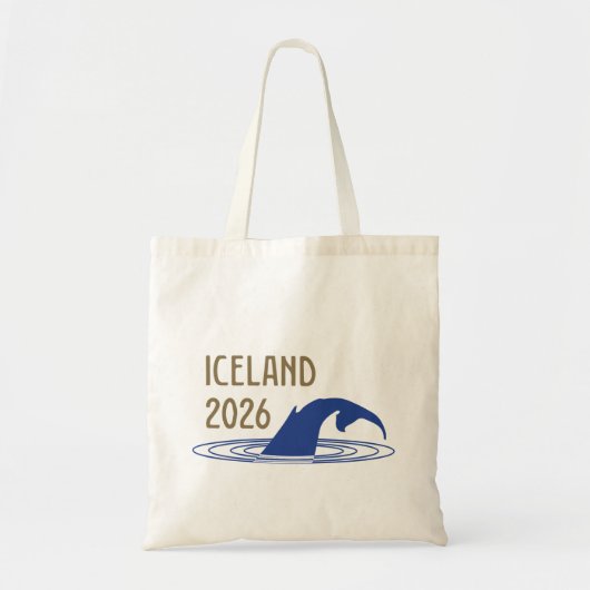 Tote Bag Logo Islande avec queue de baleine pour client (Devant)