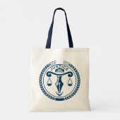 Tote Bag Logo Justice en bleu (Dos)