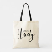 Tote Bag Logo personnalisé de la dame du patron (Dos)