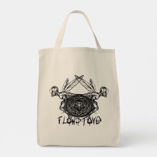 Tote Bag Logo Pixies Graphiques Flowstone (Dos)