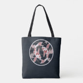 Tote Bag Logo Pretty Rose et Noir Koi Fish Pond (Dos)