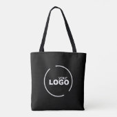 Tote Bag Logo professionnel moderne pour entreprise Noir (Dos)