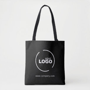 Tote Bag Logo professionnel moderne pour entreprise Noir