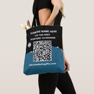 Tote Bag Logo promotionnel de code QR marketing professionn