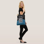 Tote Bag Logo promotionnel de code QR marketing professionn (Sur le modèle)