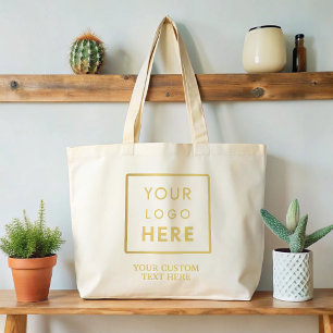 Tote Bag Logo promotionnel personnalisé minimaliste simple