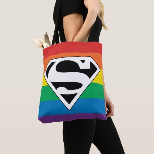 Tote Bag Logo Rainbow Superman (De près)