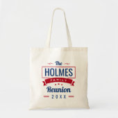 Tote Bag Logo Retro Moderne Famille Reunion (Devant)
