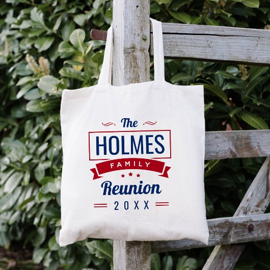 Tote Bag Logo Retro Moderne Famille Reunion