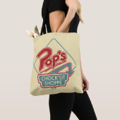 Tote Bag Logo rouge de la boutique Pop's Chock'Lit (De près)