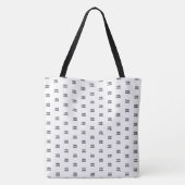 Tote Bag Logo simple à répéter | Blanc (Dos)