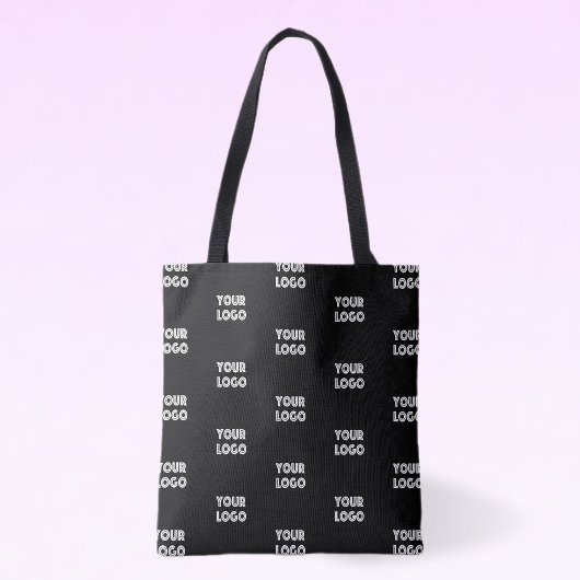 Tote Bag Logo simple à répéter | Noir
