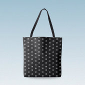 Tote Bag Logo simple à répéter | Noir