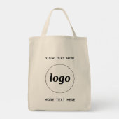 Tote Bag Logo Simple Avec Entreprise Texte (Dos)