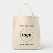 Tote Bag Logo Simple Avec Entreprise Texte (Devant)