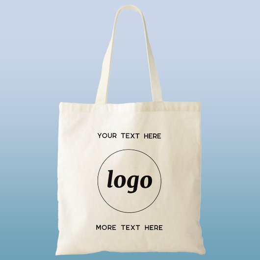 Tote Bag Logo Simple Avec Entreprise Texte