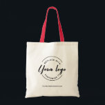 Tote Bag Logo simple personnalisé de votre entreprise ici e<br><div class="desc">Il me plaît de voir plus de gens utiliser des sacs d'épicerie réutilisables pour aider l'environnement. Vous pouvez facilement customiser ces sacs fourre-tout avec votre logo et votre site Web et faire montrer à vos clients, clients, employés et clients votre marque avec un sac utilisable. Soutenez une façon plus écologique...</div>
