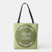 Tote Bag Logo téléchargé ou design & texte modifiable Toute (Dos)