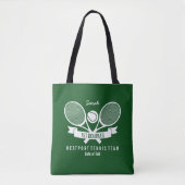 Tote Bag Logo vert fait sur commande personnalisé par boule (Devant)