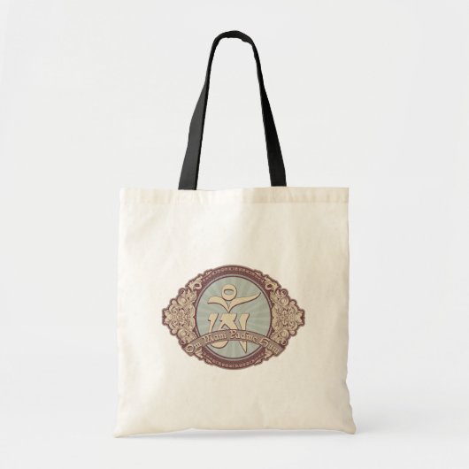 Tote Bag Logo vintage d'OM de Tibétain (Devant)