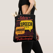 Tote Bag Logopédie de Pathologiste du futur discours (De près)