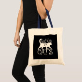 Tote Bag Logotype Vraiment Homme Love Chats (Devant (produit))