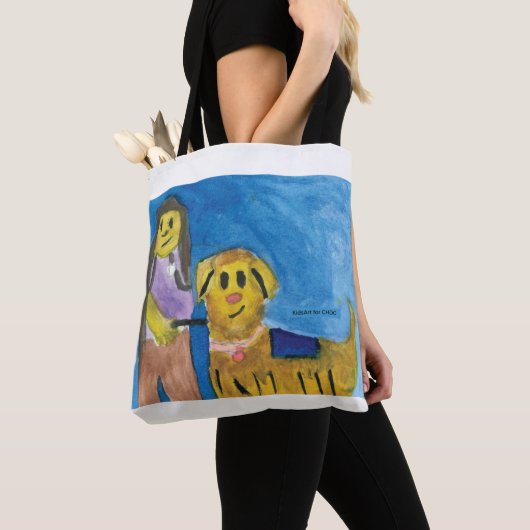 Tote Bag Lois le chien de thérapie - KidsArt pour CHOC (De près)