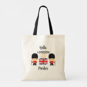 Tote Bag London Guards Nom British England (Dos)