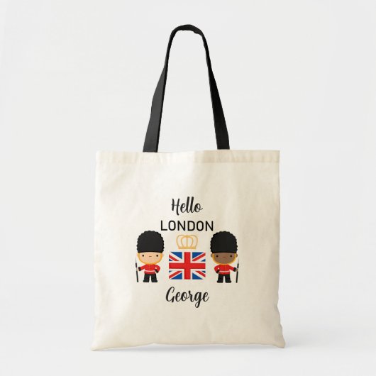 Tote Bag London Guards Nom de la peau mixte Angleterre (Devant)