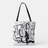 Tote Bag London Street Art Bag, Samurai, Creative Art (Dos)