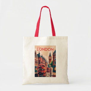 Tote Bag Londres Angleterre Travel Art Vintage