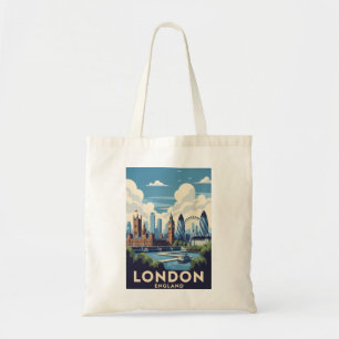 Tote Bag Londres vintage Grande-Bretagne Royaume-Uni monume
