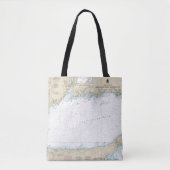 Tote Bag Long Island Sound Partie Est Carte Nautique (Devant)