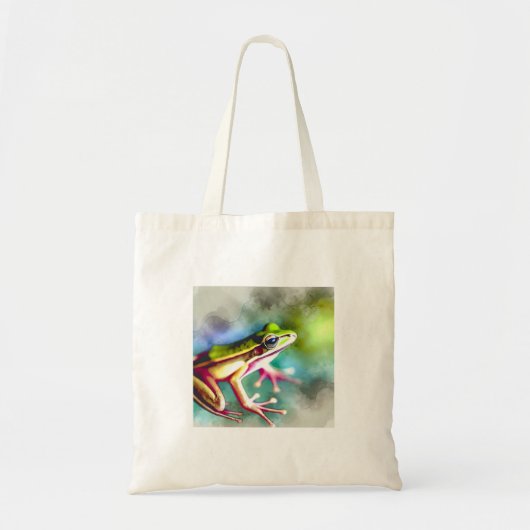 Tote Bag Long legged frog 100924AREF149 - Watercolor (Devant)