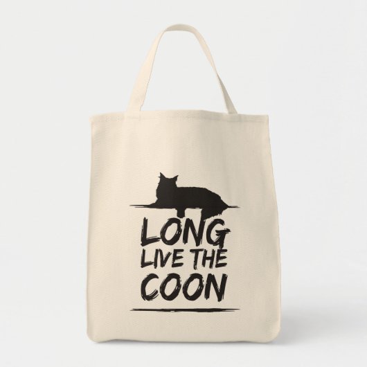 Tote Bag Long Live The Coon ! Maine Coon (Devant)
