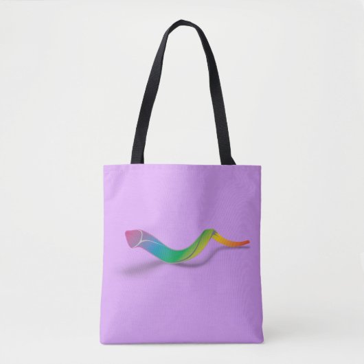 Tote Bag Long Shofar (arc-en-ciel) (Devant)
